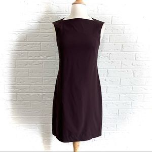 Theory Dark Brown Helaina Sheath Dress Size 2